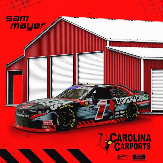 Carolina Carports Partners with NASCAR's JR Motorsports and Sam Mayer